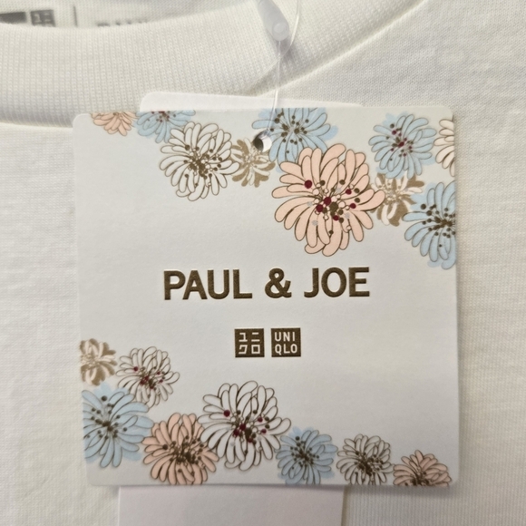 Uniqlo Paul & Joe Floral Graphic T-Shirt Off White L - Picture 5 of 8